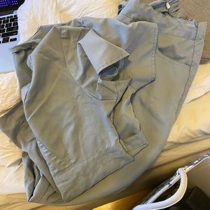 Sky blue greys anatomy scrub set